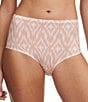 Color:Ikat Print - Image 1 - Ikat Print Soft Stretch High Waisted Brief Panty