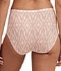 Color:Ikat Print - Image 2 - Ikat Print Soft Stretch High Waisted Brief Panty