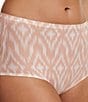 Color:Ikat Print - Image 3 - Ikat Print Soft Stretch High Waisted Brief Panty