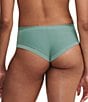 Color:Trellis Green - Image 2 - Monogram Scalloped Edge Hipster Panty