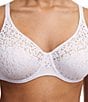 Color:Evening Haze - Image 3 - Norah Floral Stretch Lace Full Coverage T-Shirt Seamless Bra