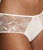 Color:Milk - Image 3 - Orchids Lace Hipster Panty