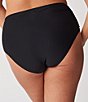 Color:Black - Image 2 - Plus Size Stretch Seamless Brief Panty