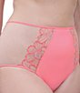 Chantelle Pulp Lush High-Waist Full Brief, Color:Bubblegum - Image 3