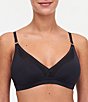 Color:Black - Image 1 - Pure Light Wire Free Molded Cup Convertible Seamless Bra