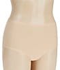Color:Nude - Image 2 - Seamless Soft Stretch High Waist Rise Brief Panty 3-Pack