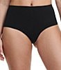 Color:Black - Image 1 - Smooth Comfort High Waisted Sculpting Thong