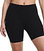 Color:Black - Image 1 - Smooth Comfort Mid-Thigh Sculpting Shorts