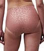 Chantelle Soft Stretch High Rise Leopard Print Seamless Brief Panty, Color:Pink Leopard Shimmer - Image 2