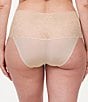 Color:Nude Blush - Image 2 - Soft Stretch High Waisted Lace Brief