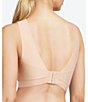Color:Nude Blush - Image 2 - Soft Stretch Padded Hook-and-Eye Bra Top