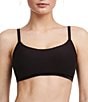 Color:Black - Image 1 - Soft Stretch Scoop Wire Free Adjustable Bralette