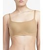 Color:Ultra Nude - Image 1 - Soft Stretch Scoop Wire Free Adjustable Bralette