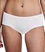 Color:White - Image 1 - Solid Soft Stretch Hipster Panty