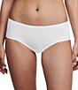 Color:White - Image 1 - Solid Soft Stretch Hipster Panty