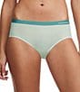 Color:Grey Lily Trellis - Image 1 - Soft Stretch Knit Seamless Hipster Panty