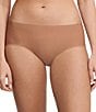 Color:Coffee Latte - Image 1 - Soft Stretch Knit Seamless Hipster Panty