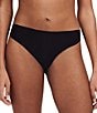 Color:Black - Image 1 - Soft Stretch Seamless Thong Panty