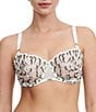 Color:Milk Black - Image 1 - Underwire Demi Fleur Adjustable Bra