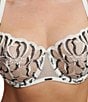 Chantelle Underwire Demi Fleur Adjustable Bra, Color:Milk Black - Image 3