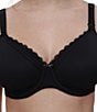 Chantelle Underwire Spacer Full-Busted Contour U-Back Nursing Bra, Color:Black - Image 3