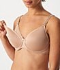 Color:Perfect Nude - Image 2 - Underwire Spacer Full-Busted Contour U-Back Nursing Bra