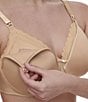 Chantelle Underwire Spacer Full-Busted Contour U-Back Nursing Bra, Color:Perfect Nude - Image 3