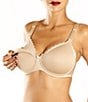 Color:Perfect Nude - Image 2 - Underwire Spacer Full-Busted Contour U-Back Nursing Bra