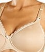 Color:Perfect Nude - Image 3 - Underwire Spacer Full-Busted Contour U-Back Nursing Bra