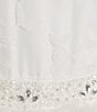 Color:White - Image 4 - Little Girls 2T-6X Printed Organza Cascade Horsehair Skirt Dress