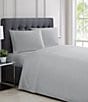 Color:Grey - Image 1 - 310-Thread Count Classic Solid Cotton Sheet Set