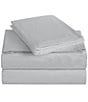 Color:Grey - Image 2 - 310-Thread Count Classic Solid Cotton Sheet Set
