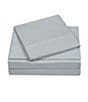Color:Grey - Image 2 - 400-Thread Count Percale Cotton Sheet Set