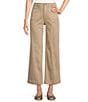 Charlie B. Flat Front Wide Leg Cropped Pants, Color:Sesame - Image 1
