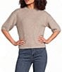 Charlie B. Knit Crew Neck Short Sleeve Top - Image 1