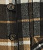 Charlie B. Plaid Reversible Point Collar Long Sleeve Patch Pocket Jacket, Color:Cocoa - Image 6