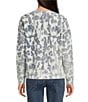 Charlie B. Reversible Printed Round Neck Long Sleeve Top, Color:Smuged - Image 2