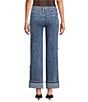 Charlie B. Stretch Denim Patchwork Mid Rise Ankle Jeans - Image 2