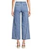 Charlie B. Stretch Denim Scalloped Ankle Length Wide Leg Jeans - Image 2