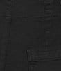 Charlie B. Stretch Twill Flat Front Shorts, Color:Black - Image 4