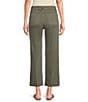 Charlie B. Stretch Twill Mid Rise Flat Front Patch Pocket Wide Leg Cropped Pants - Image 2