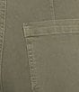 Charlie B. Stretch Twill Mid Rise Flat Front Patch Pocket Wide Leg Cropped Pants - Image 4