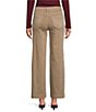 Charlie B. Stretch Twill Mid Rise Wide Leg Ankle Pants - Image 2