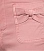 Charlie B. Twill Wide Leg Cropped Bow Pants - Image 4