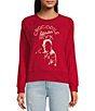 Color:Cardinal - Image 1 - Elton John Long Sleeve Crew Neck Graphic Sweatshirt