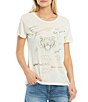 Color:Au Lait - Image 1 - Yearbook Tiger Knit Crew Neck Short Sleeve Tee