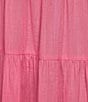 Color:Flamingo Pink - Image 3 - Alyssa Sweetheart Neckline Sleeveless Cotton Slub Maxi Dress