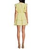 Color:Butter - Image 2 - Bekah Cotton Lace Crew Neck Short Sleeve A-Line Dress