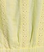 Color:Butter - Image 3 - Bekah Cotton Lace Crew Neck Short Sleeve A-Line Dress
