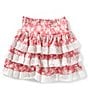 Chelsea & Violet Big Girls 7-16 Daisy Ruffle Lace Skirt, Color:Vintage Pink/Multi - Image 1